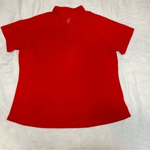 Tail White Label Womens 1/4 Zip Stretch Activewear Top XL Mesh Inset Pickleball